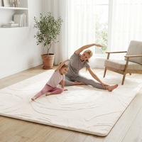 Tapis de prière moderne en mousse écologique et rembourré, tapis de jeu pour enfants, adapté aux animaux domestiques, non toxique, extra épais, motif 3D pour salon