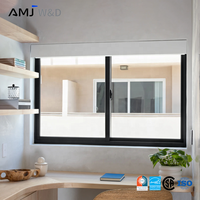 Ventana Corredera de Aluminio con Triple Aislamiento Térmico, Recubrimiento en Polvo, Vidrio Templado Doble, para Apartamentos
