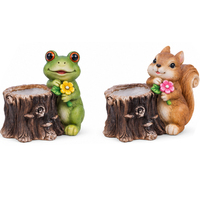Jardinières artisanales pour chiens et lapins, fabriquées en usine BSCI, pots de fleurs de jardin, décoration extérieure