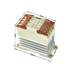 Relais à semi-conducteurs triphasé sans contact à clipser sur rail DIN intégré TSR 5DA-40DA-S 5A 10A 15A 25A 32A 40A TSR-25DA-S TSR-40AA-S - Product Image 4