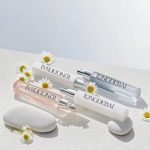New Arrival Custom Refill Perfume Spray <b>Bottle</b> Mini <b>10ml</b> Portable Square Small Empty Glass Perfume <b>Bottle</b> with Plastic Lids - Product Image 6