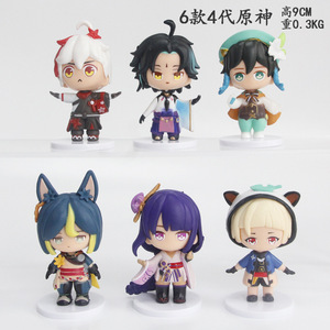 9CM 6 unids/set Genshin Sayus <span class=keywords><strong>Kaedehara</strong></span> <span class=keywords><strong>Kazuha</strong></span> Tighnari Raiden Shogun Mini figura Set Anime estatua PVC Figuras coleccionables muñeca de juguete - Product Image 5