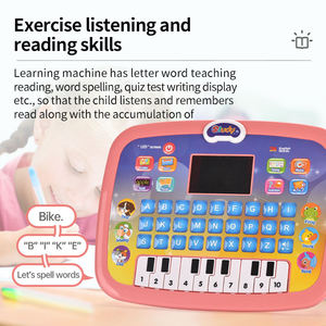Tablette d'apprentissage multifonctionnelle pour enfants : Piano éducatif précoce, machine à apprendre les mots et l'alphabet avec fonction tactile et LED parlante - Product Image 5