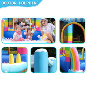 Aire inflable al aire libre para niños Sunny Rainbow Jumping Castle Slide Bouncer House Castillo hinchable para niños - Product Image 6