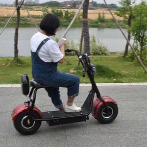 Classic 15 pollici fat tire mini citycoco scooter elettrico con schienale di stile della signora - Product Image 3