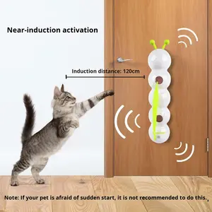 실내 놀이 및 오락용 ABS 깃털 벨이 달린 귀여운 인터랙티브 고양이 장난감 - Product Image 6