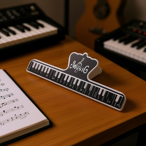 Soporte para partituras de plástico duradero, soporte para notas musicales para piano, guitarra, teclado, con diseño de teclas de piano - Product Image 2