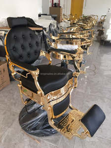 Meubles de salon équipement de coiffure chaise de barbier <span class=keywords><strong>pas</strong></span> <span class=keywords><strong>cher</strong></span> chaises de salon de coiffure pour hommes chaise de baber en métal - Product Image 4
