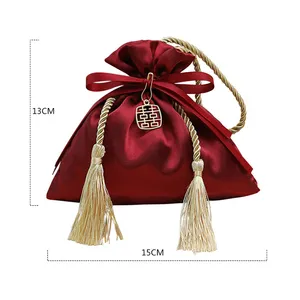 Sacs cadeaux en coton recyclable avec cordon de serrage pour chocolats, bonbons, cosmétiques, bijoux - pour les cadeaux de mariage et les cadeaux pour invités - Product Image 6
