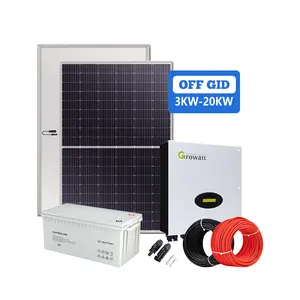 完整的离网太阳能系统20kw 30kw 50kw LiFePO4太阳能电池板离网太阳能发电，适用于家庭和企业