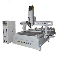 UBO 4 axes cnc pcb routeur machine 1325 Atc Cnc routeur 1530 3d sculpture sur bois découpeuse avec changeur d'outils linéaire