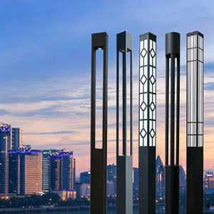 Lampadaire LED extérieur moderne en aluminium pour l'éclairage des allées de jardin et l'éclairage paysager, résistant à l'eau - Product Image 4