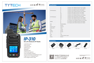 Tyt Sản phẩm mới IP-310 Walkie Talkie Android 10 hai cách phát thanh 4 gam mềm-sim đài phát thanh <span class=keywords><strong>Bluetooth</strong></span> Wifi - Product Image 6