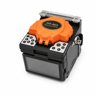 Soudeuse par fusion ARC HY-801 avec pinces polyvalentes pour fibres SM/MM, chauffage rapide, batterie intégrée 5200 mAh, kit FTTH