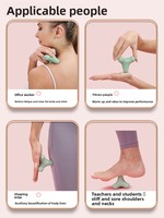 Balle de massage ergonomique à 4 coins pour fascia, massage des tissus profonds, récupération musculaire, outil de thérapie par points de pression en TPE, yoga, fitness, unisexe, personnalisable