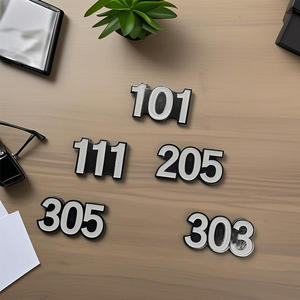 ในสต็อกสหรัฐอเมริกาหมายเลขโทรศัพท์ถนนตะวันออกกลางสติกเกอร์โลหะป้ายสไตล์เมืองของขวัญอินเทรนด์การเดินทาง - Product Image 3