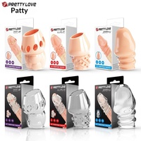 Anneau pénien en cristal en forme de dent de loup avec manchon de gland, anneau de contrôle du sperme, jouet sexuel pour adulte pour une extension physique du temps