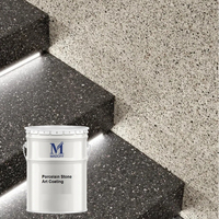 Peinture liquide pour revêtement de sol en pierre lavée, résine de revêtement artistique en pierre de porcelaine de haute qualité, durable, pinceau acrylique