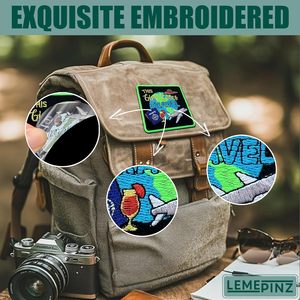 CustomThis Girl Loves Travel Embroidery <b>Patch</b> 3 Inch Iron <b>On</b> <b>Sew</b> <b>On</b> Applique For Bags Travel <b>Patches</b> Fabric - Product Image 4