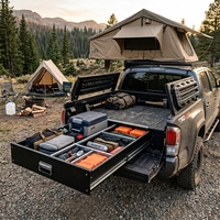 Système de tiroirs de chargement pour camion en alliage d'aluminium imperméable pour camping en 4x4