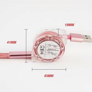 Câble de charge rétractable universel 3-en-1 avec logo personnalisé pour promotion en gros – Câble de charge USB multiple avec logo sur mesure - Product Image 3