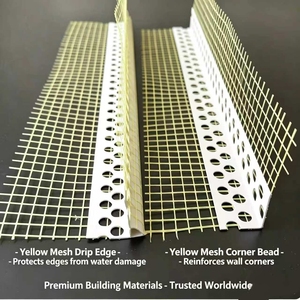 Protezione Angolare in PVC <span class=keywords><strong>per</strong></span> Isolamento Termico Esterno, Angolari Interni ed Esterni con Rete in Fibra di Vetro - Product Image 1