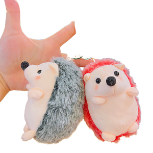 Dễ thương chút HEDGEHOG sang trọng Keychain mềm bóng nhỏ của cô gái schoolbag Mặt dây chuyền bán buôn Net đồ trang trí Màu Đỏ món quà nhỏ - Product Image 1