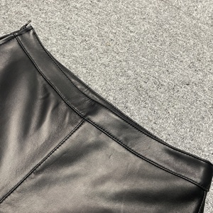 <span class=keywords><strong>Pantaloni</strong></span> svasati in <span class=keywords><strong>pelle</strong></span> 3641 personalizzati a vita alta <span class=keywords><strong>pantaloni</strong></span> Casual in <span class=keywords><strong>vera</strong></span> <span class=keywords><strong>pelle</strong></span> di pecora da <span class=keywords><strong>donna</strong></span> in <span class=keywords><strong>pelle</strong></span> nera - Product Image 3