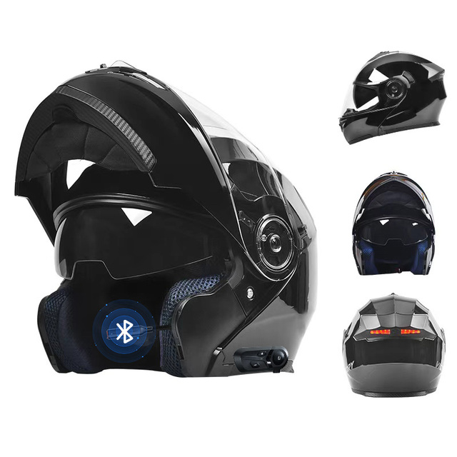 DOT Certified ABS Modular for Blue Tooth Helmet Flip-Up Open Face Design for Adults New Condition Motorbike Motorcycle Helmets