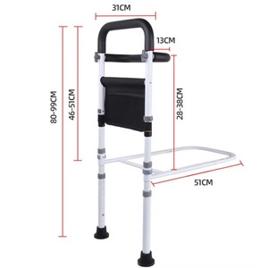 new bed assist rail for elderly Steel Get-Up Aid with Armrest Booster Bedside Booster Easy Standing senior adults safety - Product Image 6