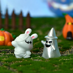 Mini Decorazioni per Bambini, Oggetti da Collezione per Halloween, Fantasmi e Zucche, Micro Paesaggi in Resina per Decorazioni Animate Domestiche - Product Image 3