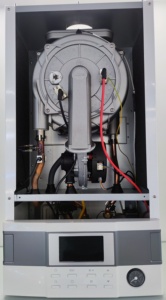 Chaudière murale à <span class=keywords><strong>condensation</strong></span> au <span class=keywords><strong>gaz</strong></span> élégante avec commandes intuitives 24KW pour la maison - Product Image 3