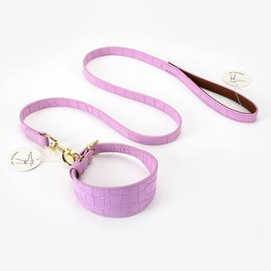 Collier et laisse pour chien Bouledogue <span class=keywords><strong>italien</strong></span> et Whippet, modèle 87, motif crocodile large et doux, sans matériau, fournitures pour animaux de compagnie - Product Image 6
