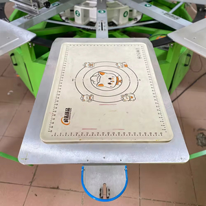 In lụa Màn hình 4 màu tự động quay màn hình máy in Nhiều màu thẻ giấy vải máy in - Product Image 5