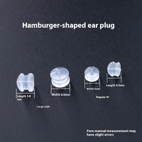 Vente en gros de bouchons d'oreille en silicone transparents écologiques, accessoires d'oreille DIY, embouts d'oreille, composants de bijoux