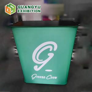 ออกแบบเคาน์เตอร์แสดงสินค้าแบบพับได้ เคาน์เตอร์<span class=keywords><strong>โปร</strong></span>โมชั่นสั่งทำพิเศษ ผู้ผลิตเคาน์เตอร์งานแสดงสินค้า โต๊ะพับพร้อมไฟส่องหลังสำหรับงานแสดงสินค้า - Product Image 3