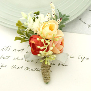 Fournitures de décoration de <span class=keywords><strong>mariage</strong></span> en terre cuite cérémonie de <span class=keywords><strong>mariage</strong></span> anniversaire dîner formel Rose poignet Corsage fleur - Product Image 1