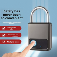 Nouveau cadenas intelligent à empreinte digitale, étanche, en alliage de zinc, antivol, pour extérieur, maison, casier, sac
