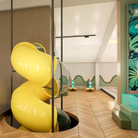 Services de conception de parcs de jeux intérieurs sur mesure, filet de protection, développement de concept de visualisation 3D pour usage commercial, mur d'escalade