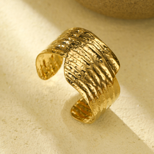 חתוך יוניסקס רב בסגנון יוניסקס חתוך 18 קארט מצופה זהב נירוסטה צמידים צעירים באיכות גבוהה - Product Image 4