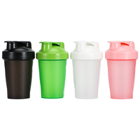 Offre Spéciale – Bouteille Shaker Transparente Sans BPA avec Logo Personnalisé, 400ml et 600ml, Vente en Gros, pour Sport et Gym, avec Balle Mélangeuse