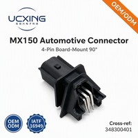 Connecteur MX150 348300401, angle droit 90 degrés, 4 broches, pas de 3,5 mm, 15A, connecteur étanche pour système de câblage automobile, conforme RoHS