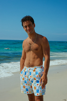 Fabricant de shorts de bain personnalisés pour hommes, imprimés, en tissu recyclé, séchage rapide, haute qualité, luxe, shorts de plage