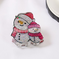Nouveau arbre de noël bonhomme de neige cloche cheveux accessoires automne hiver pinces à cheveux mignon noël cheveux griffe pour la fête
