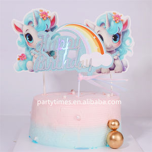 Vestido de tutú arcoíris hecho a mano, decoración de pastel de unicornio, herramienta creativa y divertida para graduación, hornear y repostería, decoraciones artísticas - Product Image 6