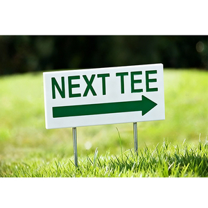 PARSETT Golf Course Next Tee Sign 27*14cm Marqueur en plastique durable pour la direction - Product Image 1