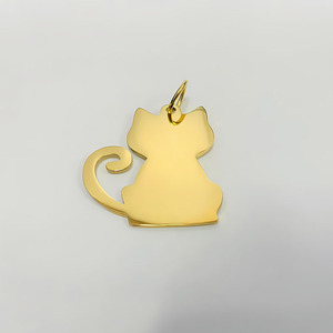 Biểu Tượng Tùy Chỉnh Titan Khắc Móc Khóa Tên Thẻ Đánh Bóng Trống Khoảng Trống Vòng Cổ 304 Thép Không Gỉ Kim Loại Thủ Công Tùy Chỉnh Con Chó Thẻ - Product Image 2