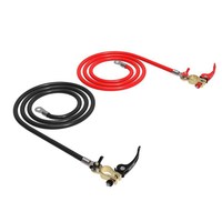 Câble de batterie 12 AWG 4mm² en cuivre pur étamé 50cm avec borne à serrage rapide rouge et noir (paire) pour voiture, bateau, camping-car