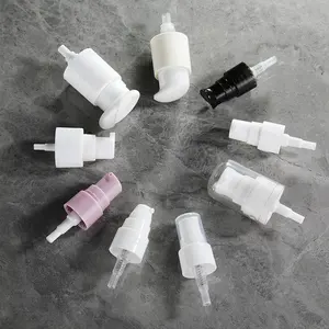 Supplier Hot Sales18/20/24mm 410 415 treatment pump white plastic cosmetic cream pump