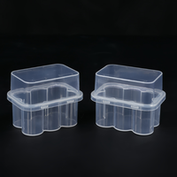Boîte de 6 flacons de 3 ml de peptides, haute qualité, sans BPA, compatible réfrigérateur (-20°C), conception modulaire, logo et couleur personnalisables, organisation optimisée pour petits flacons.